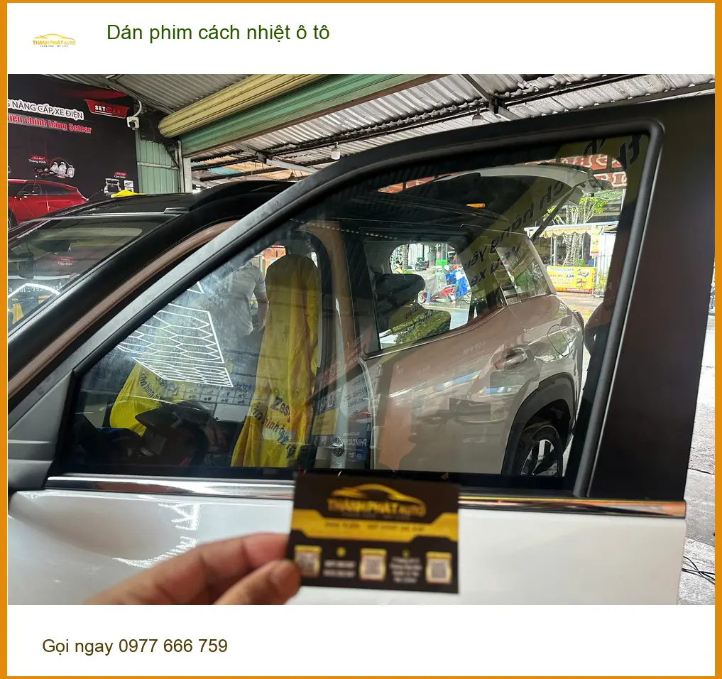 Anh Long dán phim cách nhiệt ô tô Hyundai Santa Fe tại Quận 1 chống nóng hiệu quả ảnh thực tế 2