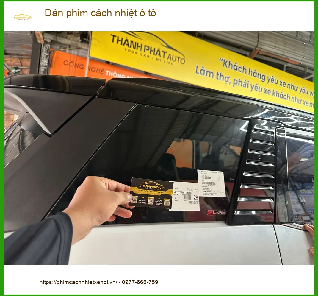 Anh Long dán phim cách nhiệt ô tô Hyundai Santa Fe tại Quận 1 chống nóng hiệu quả ảnh thực tế 3