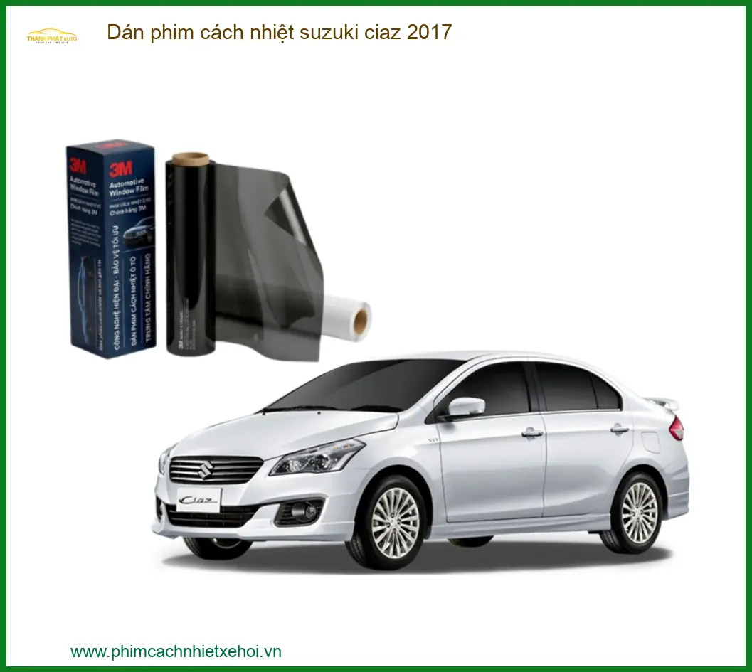 Dán Phim Cách Nhiệt Suzuki Ciaz 2017 - Trung Tâm Lắp Đặt Uy Tín TPHCM
