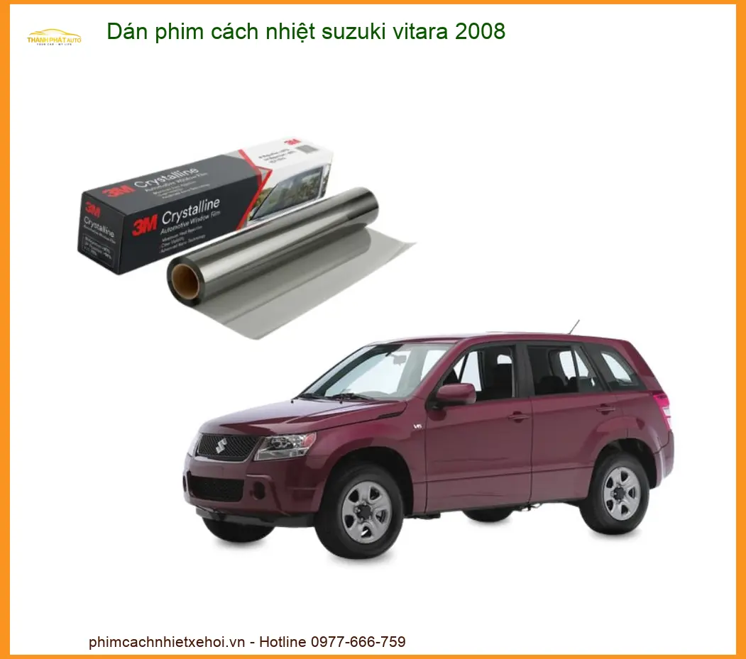 Dán Phim Cách Nhiệt Suzuki Vitara 2008 - Địa Chỉ Lắp Đặt Uy Tín TPHCM
