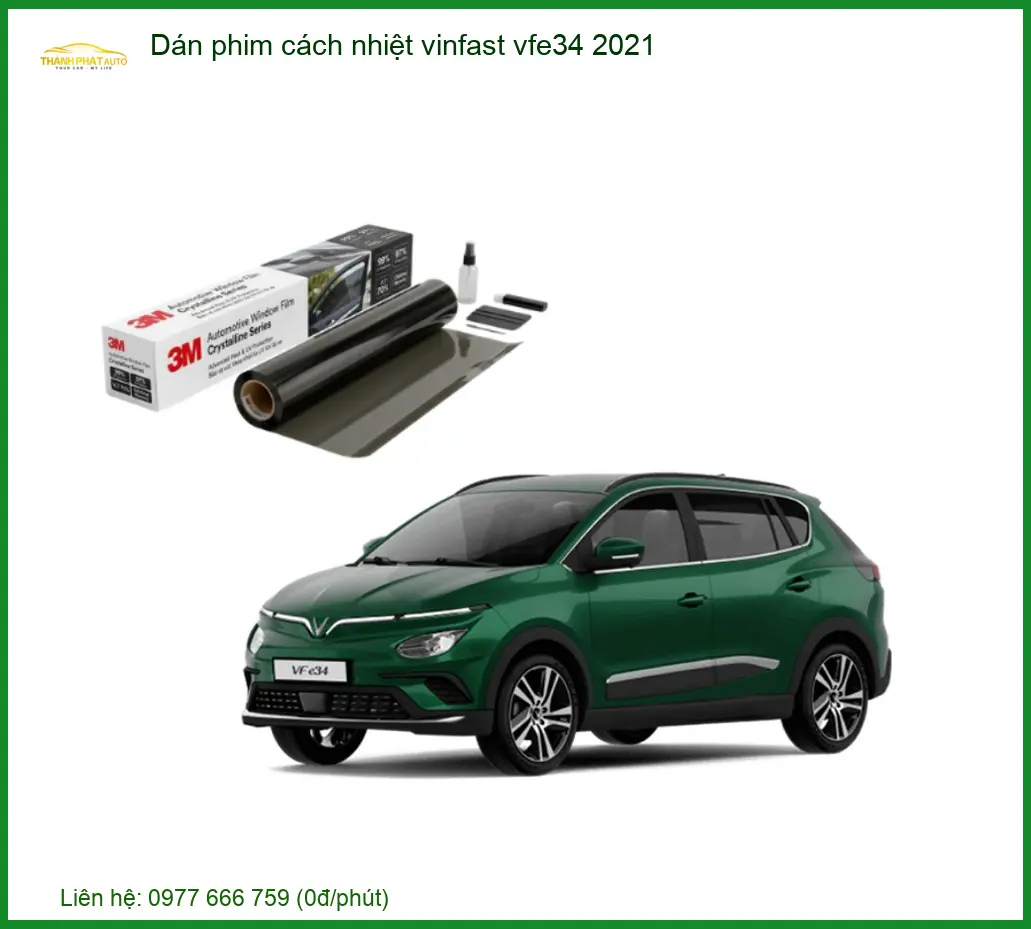 Dán Phim Cách Nhiệt Vinfast VF e34 2021 - Địa Chỉ Thi Công Uy Tín TPHCM