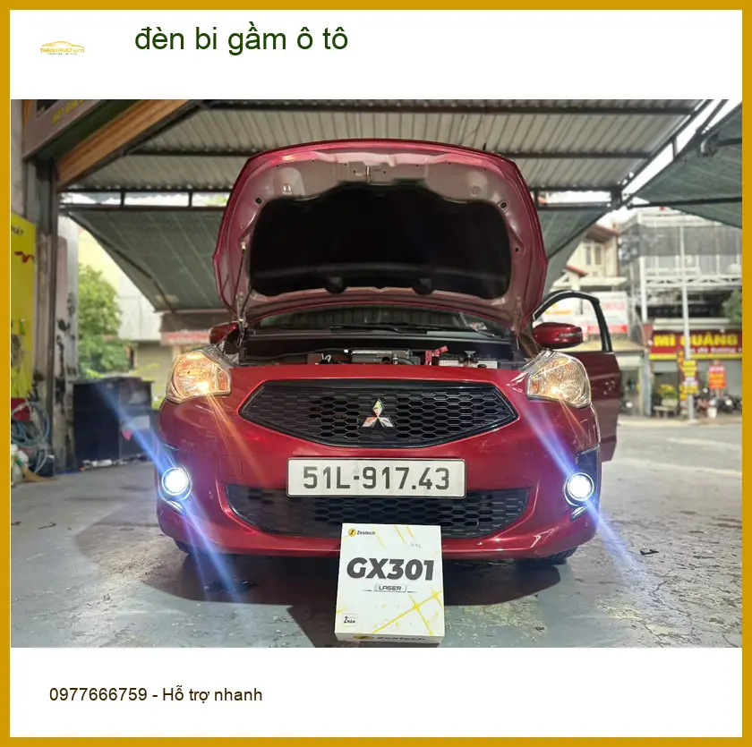 Anh Khải độ đèn bi gầm ô tô Suzuki XL7 tại Quận 9 vì đèn zin quá yếu khi trời tối ảnh thực tế 2