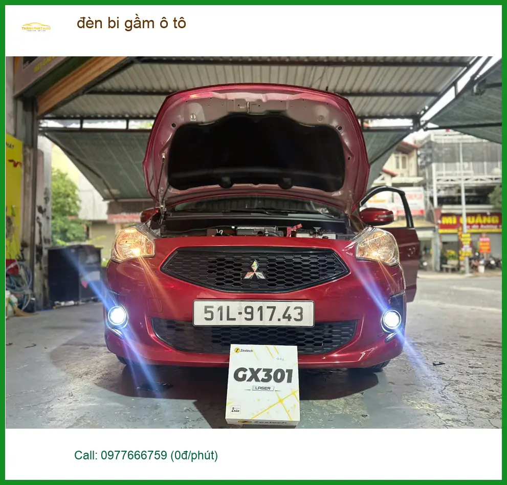 Chị Thu độ đèn bi gầm ô tô Honda CRV đi đường tối ở Nhà Bè
