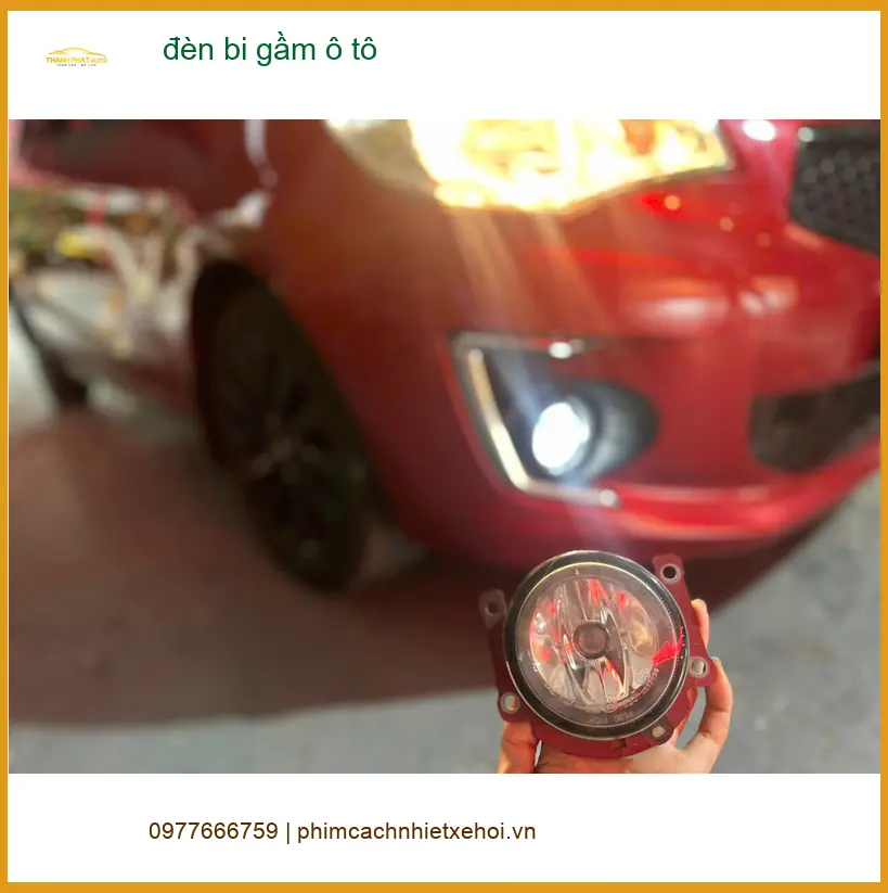 Chị Thu độ đèn bi gầm ô tô Honda CRV đi đường tối ở Nhà Bè ảnh thực tế 2