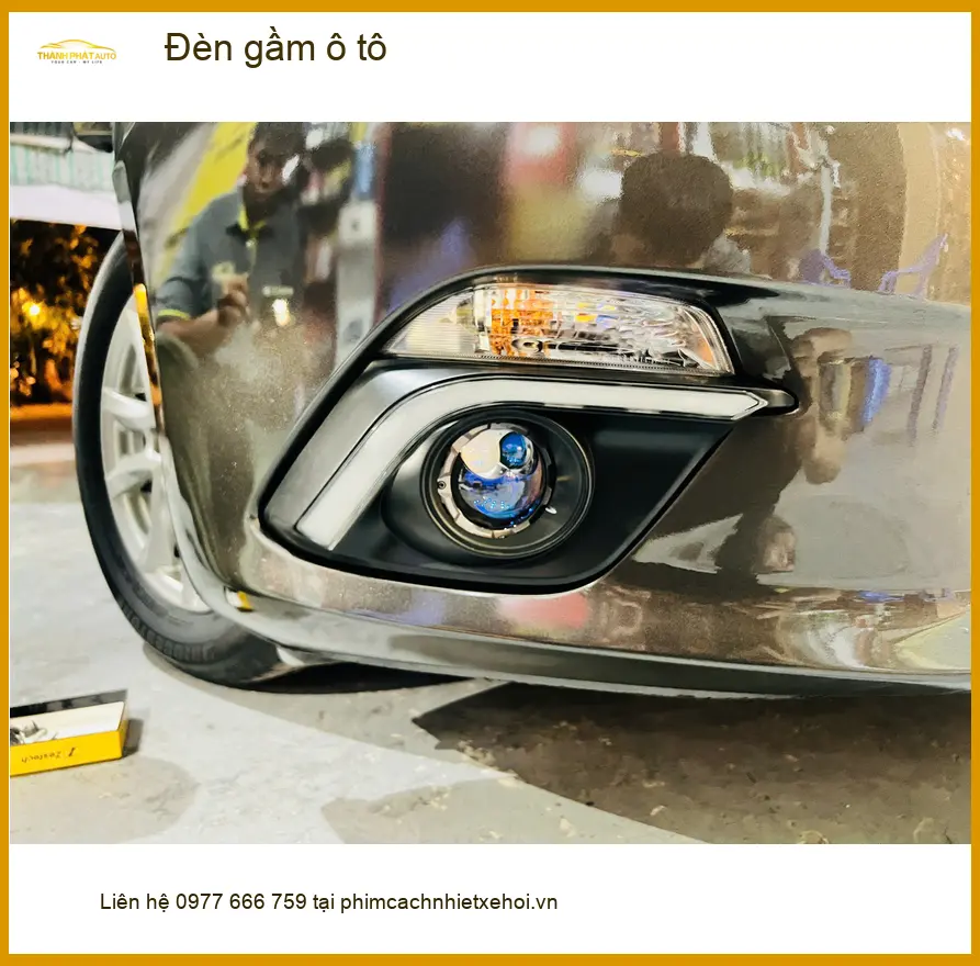 Anh Khải lắp đèn gầm ô tô VinFast Lux SA2.0 tại Hóc Môn vì đèn zin yếu khi đi đêm ảnh thực tế 4