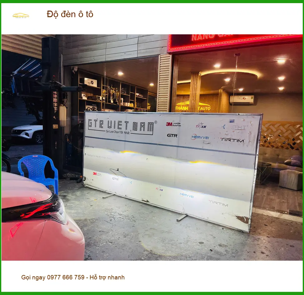 Chị Thảo độ đèn ô tô Hyundai Accent tại Thủ Đức để cải thiện tầm nhìn ban đêm ảnh thực tế 3