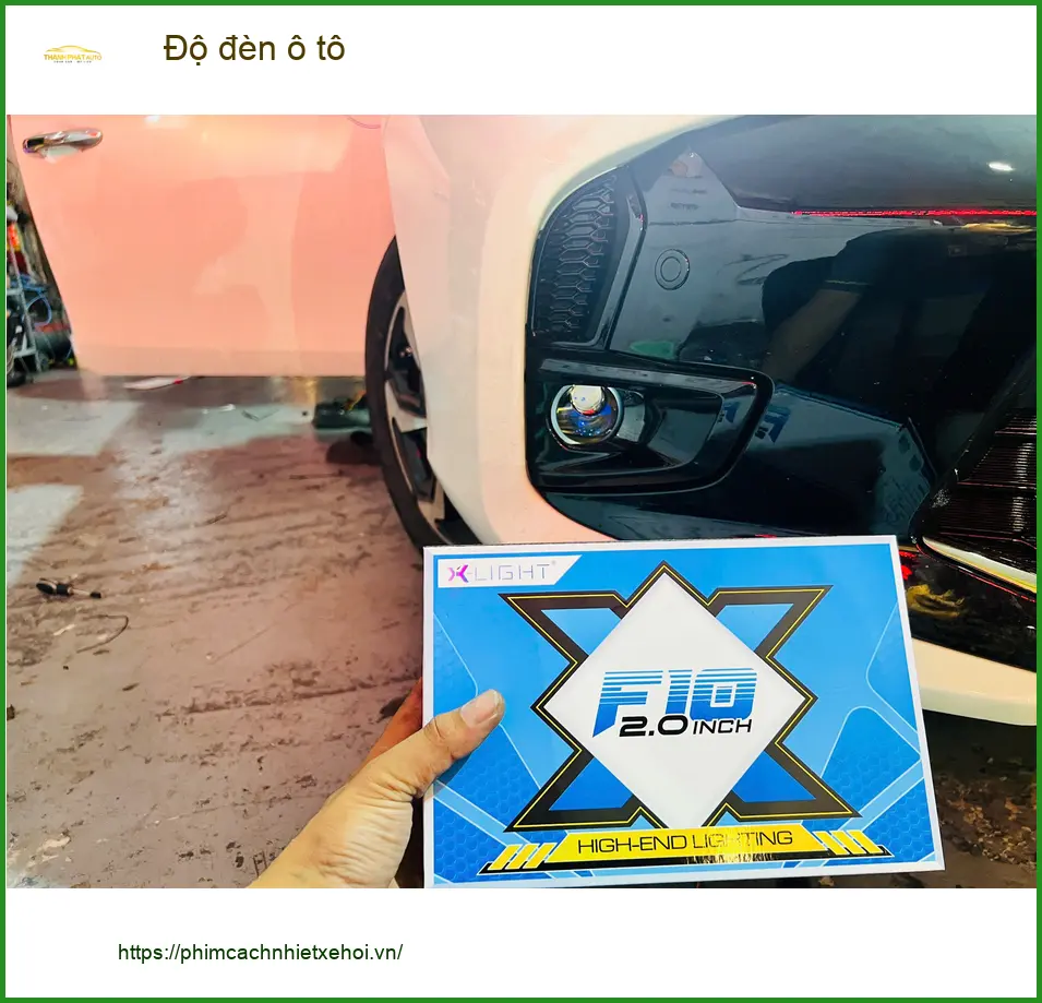 Chị Thảo độ đèn ô tô Hyundai Accent tại Thủ Đức để cải thiện tầm nhìn ban đêm ảnh thực tế 5