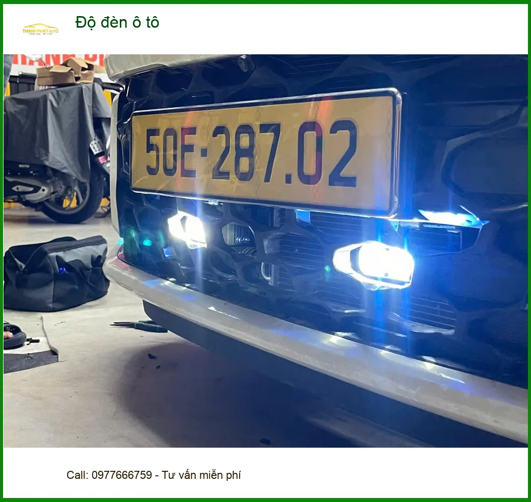 Anh Khải độ đèn ô tô Honda CR-V vì đèn zin quá yếu khi di chuyển tại Quận 12 ảnh thực tế 2