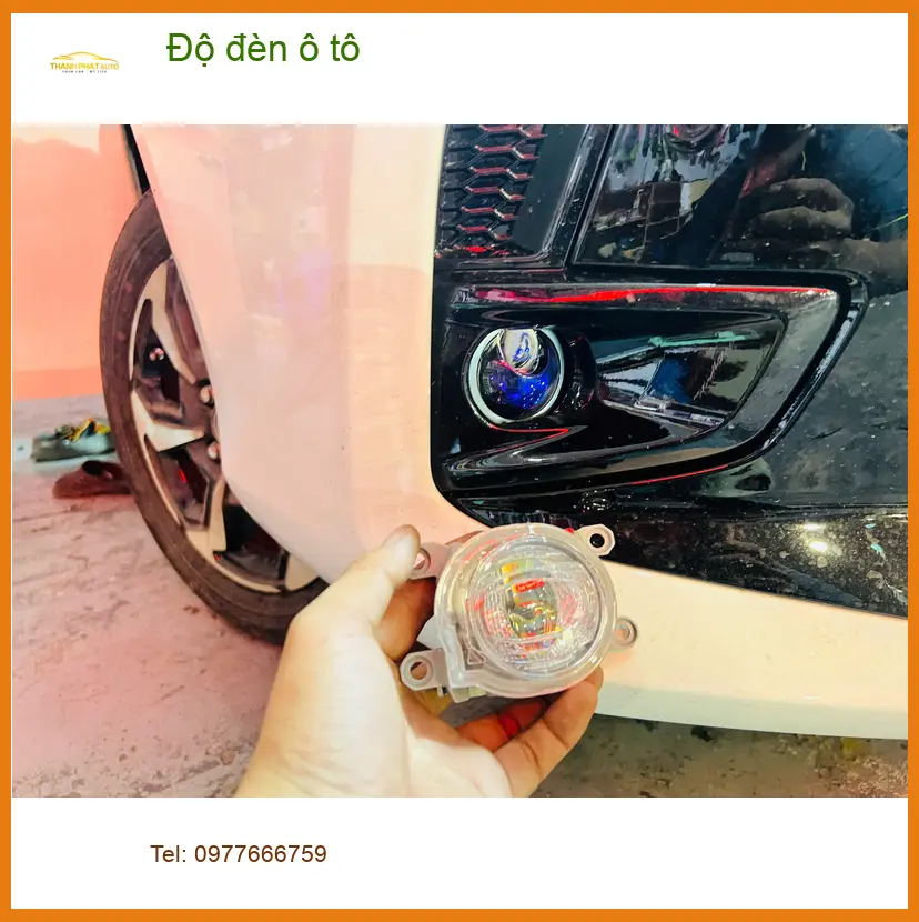 Chị Thảo độ đèn ô tô Mazda CX-5 tại Quận Tân Phú vì đèn zin không đủ sáng khi đi đêm ảnh thực tế 4