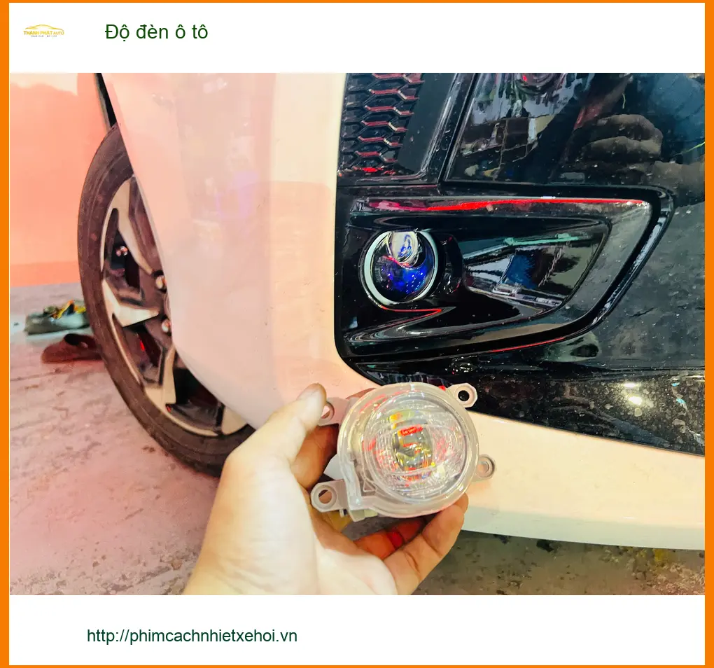 Anh Khang độ đèn ô tô cho Hyundai Creta vì đèn zin yếu khi đi đường tối ở Củ Chi ảnh thực tế 5
