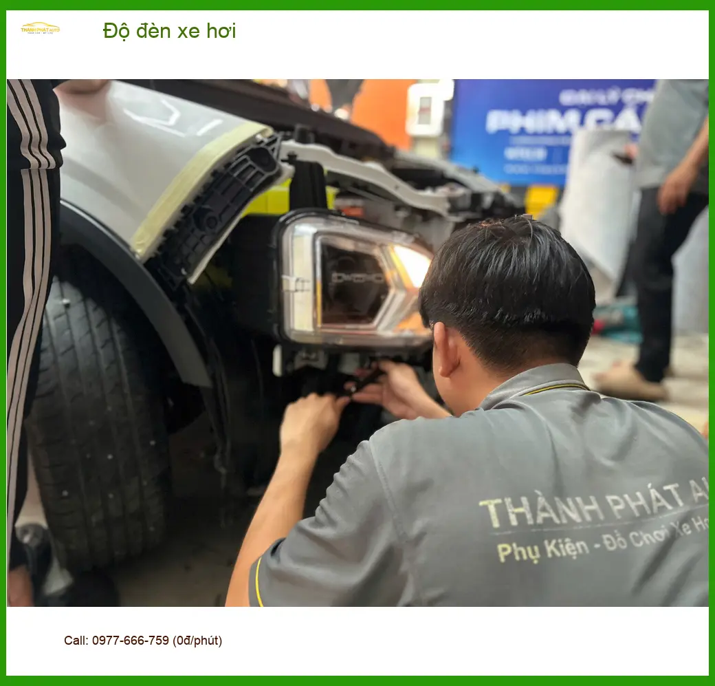 Chị Thanh Nga độ đèn xe hơi Suzuki XL7 tại Quận 12 vì đèn zin yếu ảnh thực tế 3