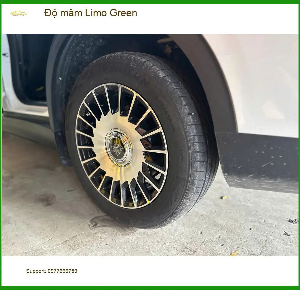 Chị Bảo Thy độ mâm Limo Green cho VinFast Lux A2.0 ở Quận 11 ảnh thực tế 3