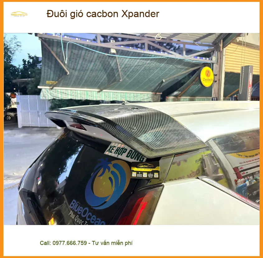 Anh Cảnh lắp đuôi gió cacbon Xpander tại Quận Thủ Đức để tăng tính thể thao ảnh thực tế 2