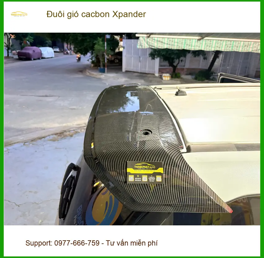 Anh Cảnh lắp đuôi gió cacbon Xpander tại Quận Thủ Đức để tăng tính thể thao ảnh thực tế 3