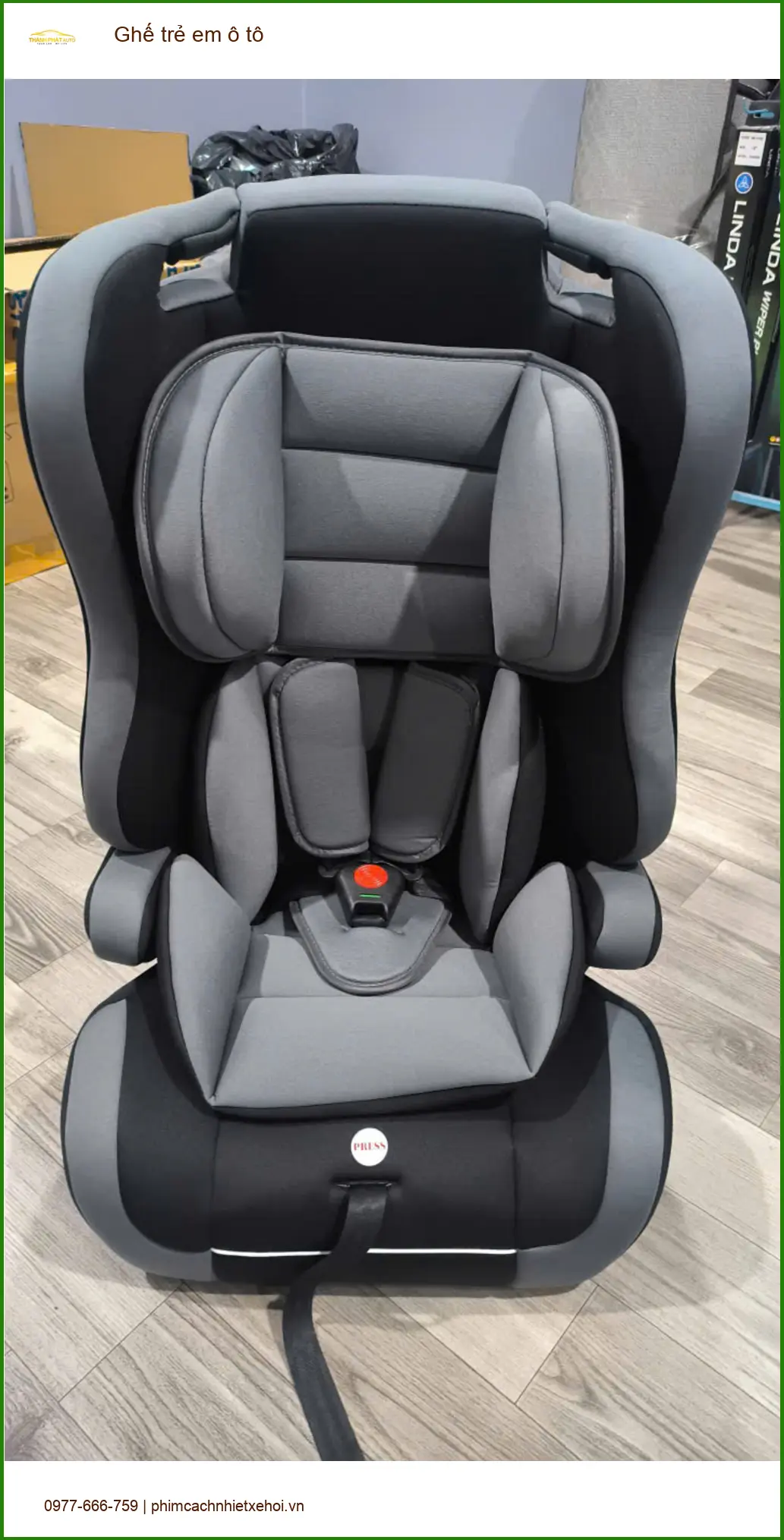 Chị Diệu lắp ghế trẻ em ô tô cho Hyundai Accent tại Quận 1 để đưa đón bé an toàn ảnh thực tế 2