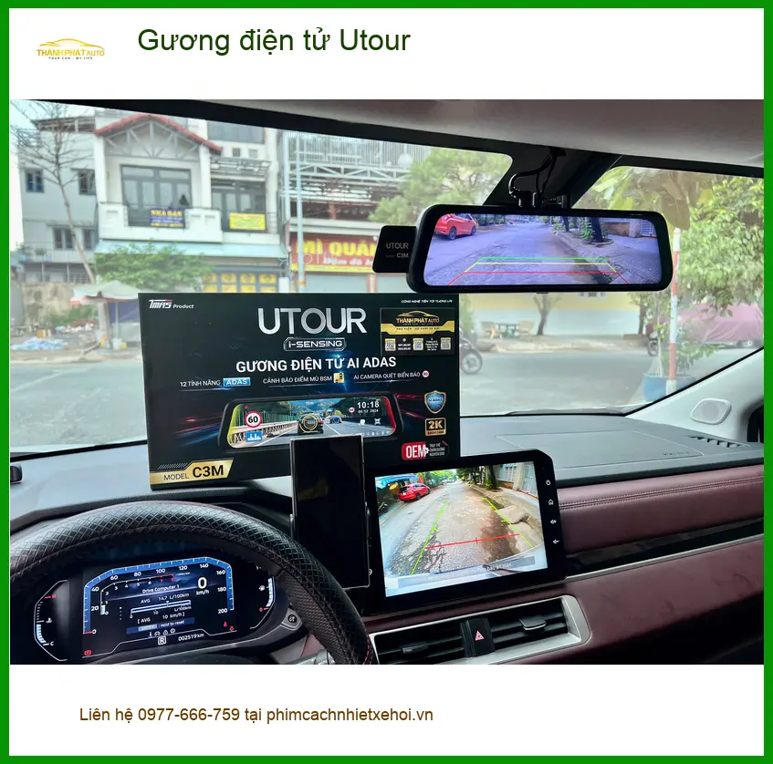Anh Dũng lắp Gương điện tử Utour cho VinFast Lux A2.0 tại Hóc Môn ảnh thực tế 2