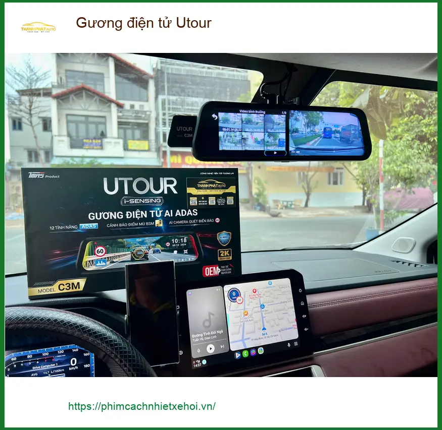 Anh Tùng lắp Gương điện tử Utour cho Honda CRV tại Nhà Bè an toàn hơn ảnh thực tế 2