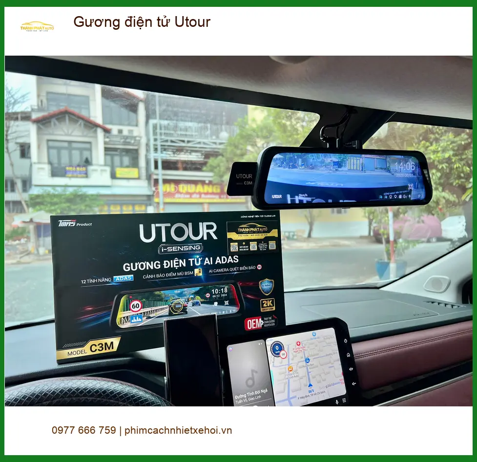 Anh Tùng lắp Gương điện tử Utour cho Honda CRV tại Nhà Bè an toàn hơn ảnh thực tế 3