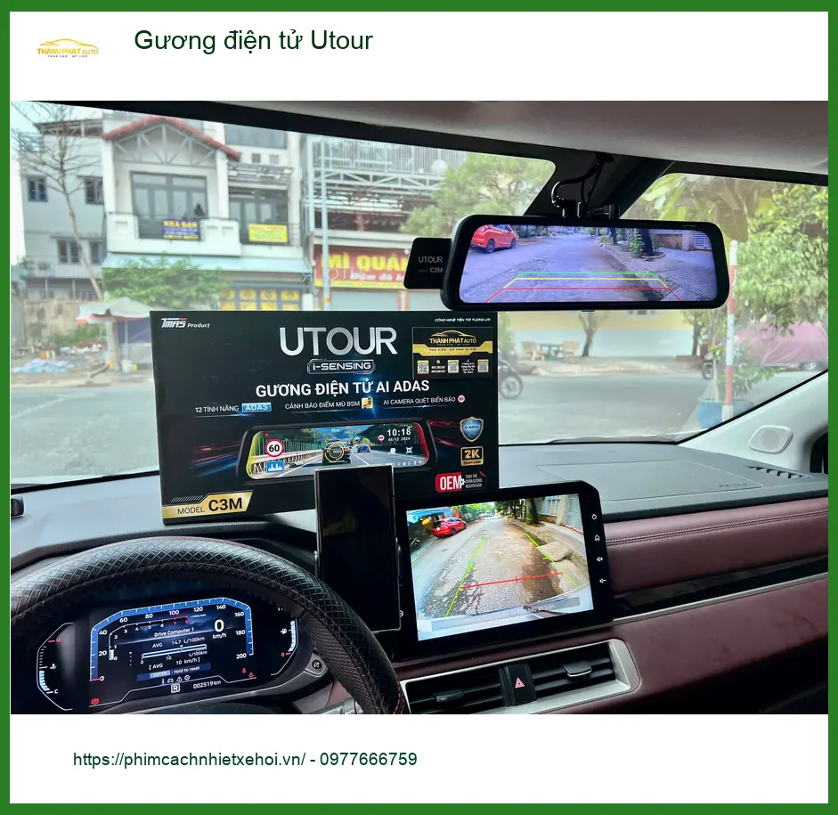 Anh Tùng lắp Gương điện tử Utour cho Honda CRV tại Nhà Bè an toàn hơn ảnh thực tế 4