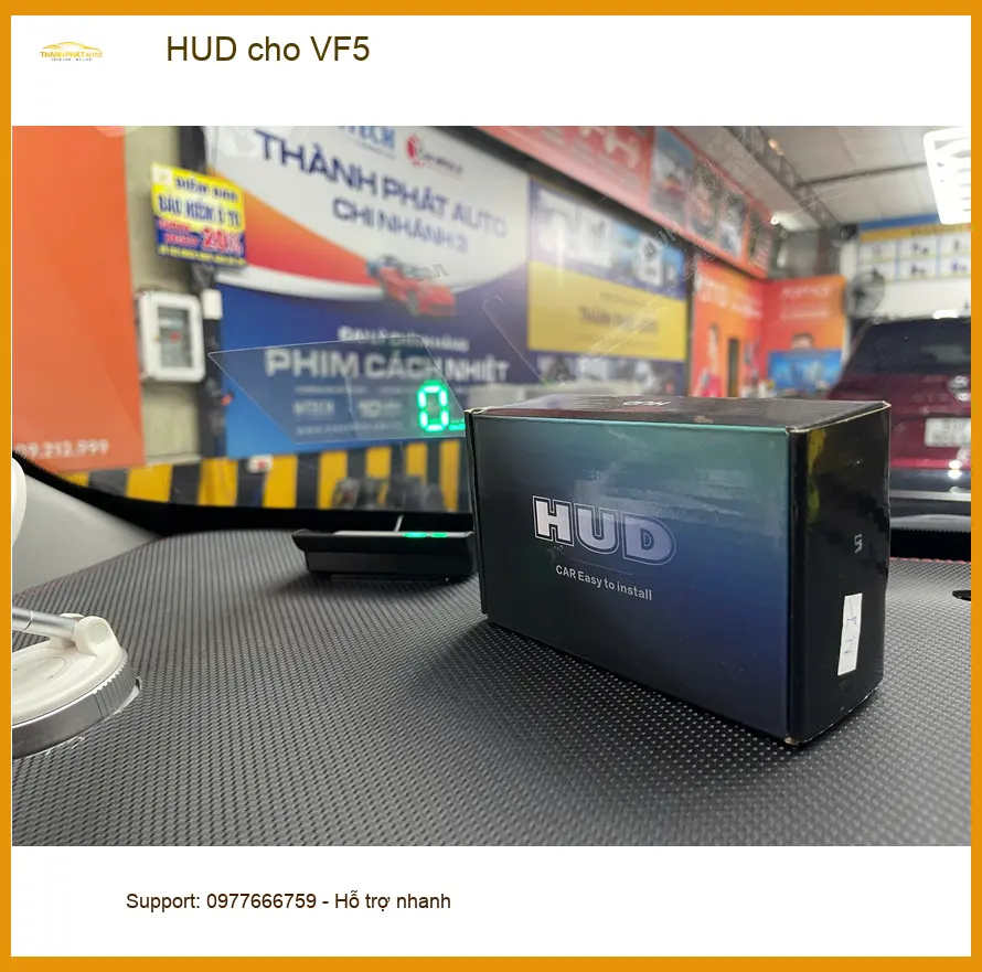 Anh Quang lắp HUD cho VinFast VF5 tại Bình Chánh để lái xe an toàn hơn ảnh thực tế 4