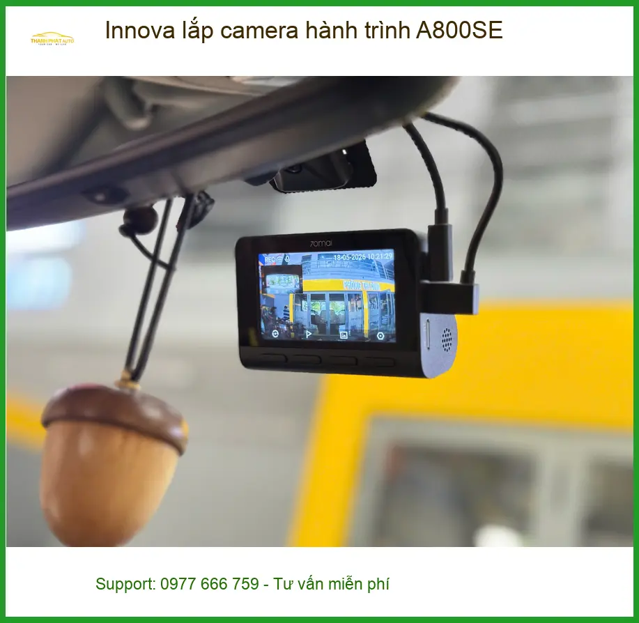 Anh Khải lắp camera hành trình A800SE cho Innova tại Quận Phú Nhuận ảnh thực tế 3
