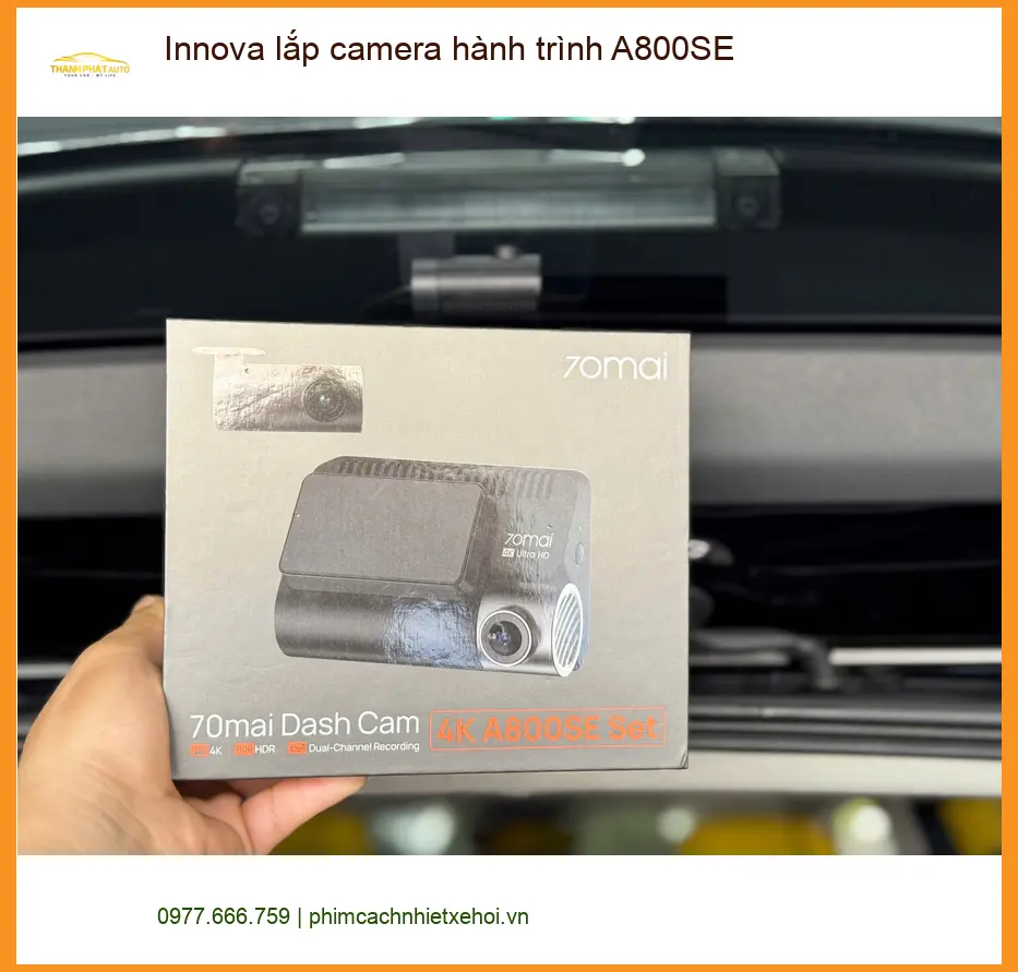 Anh Khải lắp camera hành trình A800SE cho Innova tại Quận 2 để ghi lại hành trình rõ nét ảnh thực tế 3