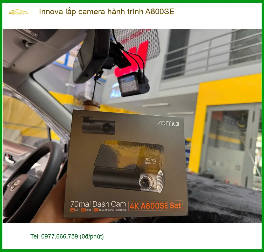 Anh Khải lắp camera hành trình A800SE cho Innova ở Quận 11 tăng cường an ninh ảnh thực tế 2