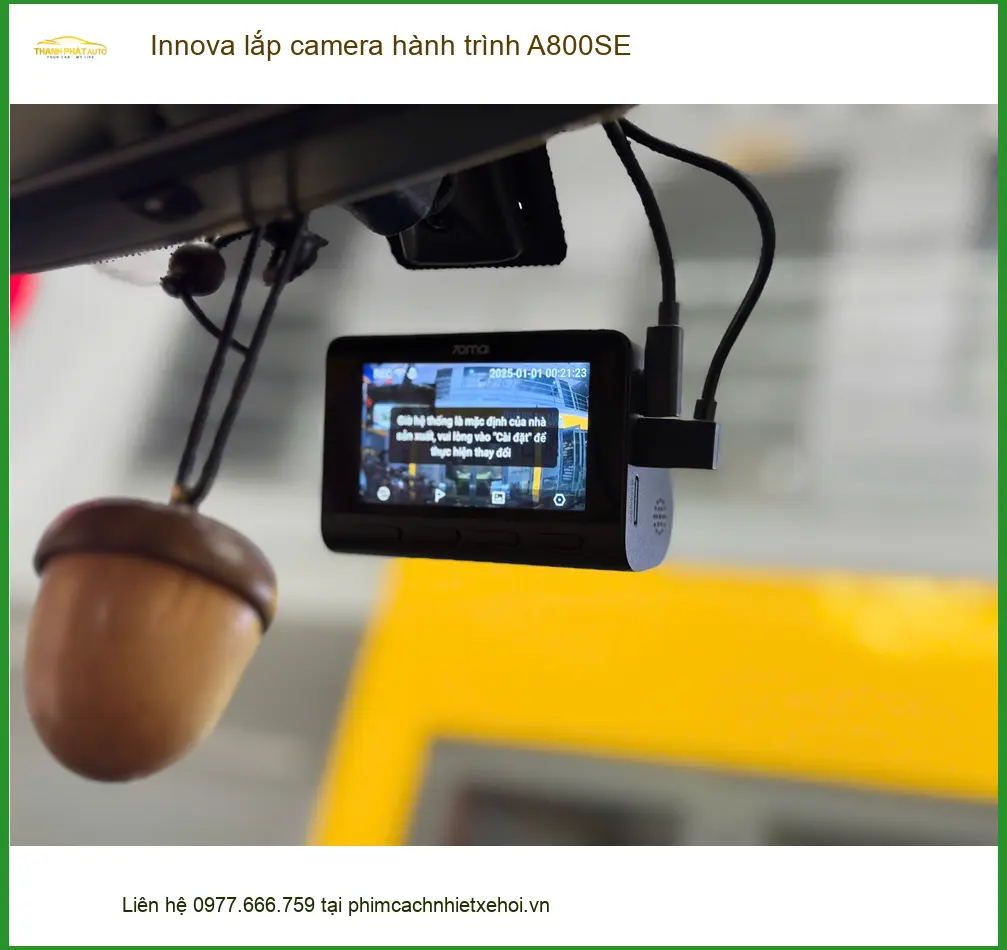 Anh Khải lắp camera hành trình A800SE cho Innova ở Quận 11 tăng cường an ninh ảnh thực tế 5