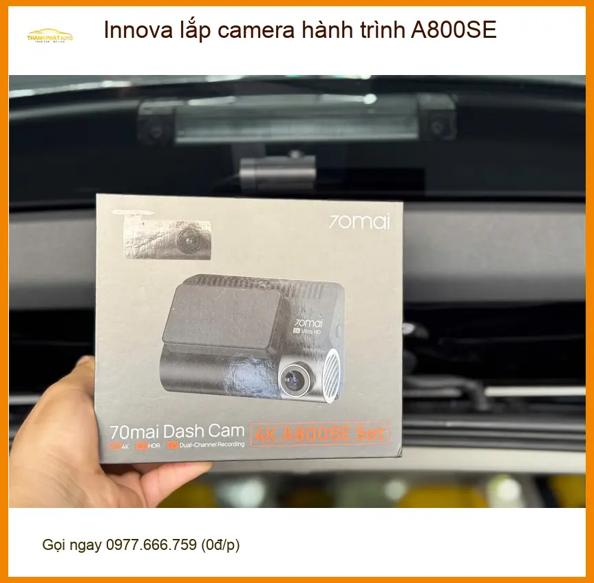 Anh Quân lắp camera hành trình A800SE cho Innova tại Quận 5 để yên tâm lái xe đường xa ảnh thực tế 4