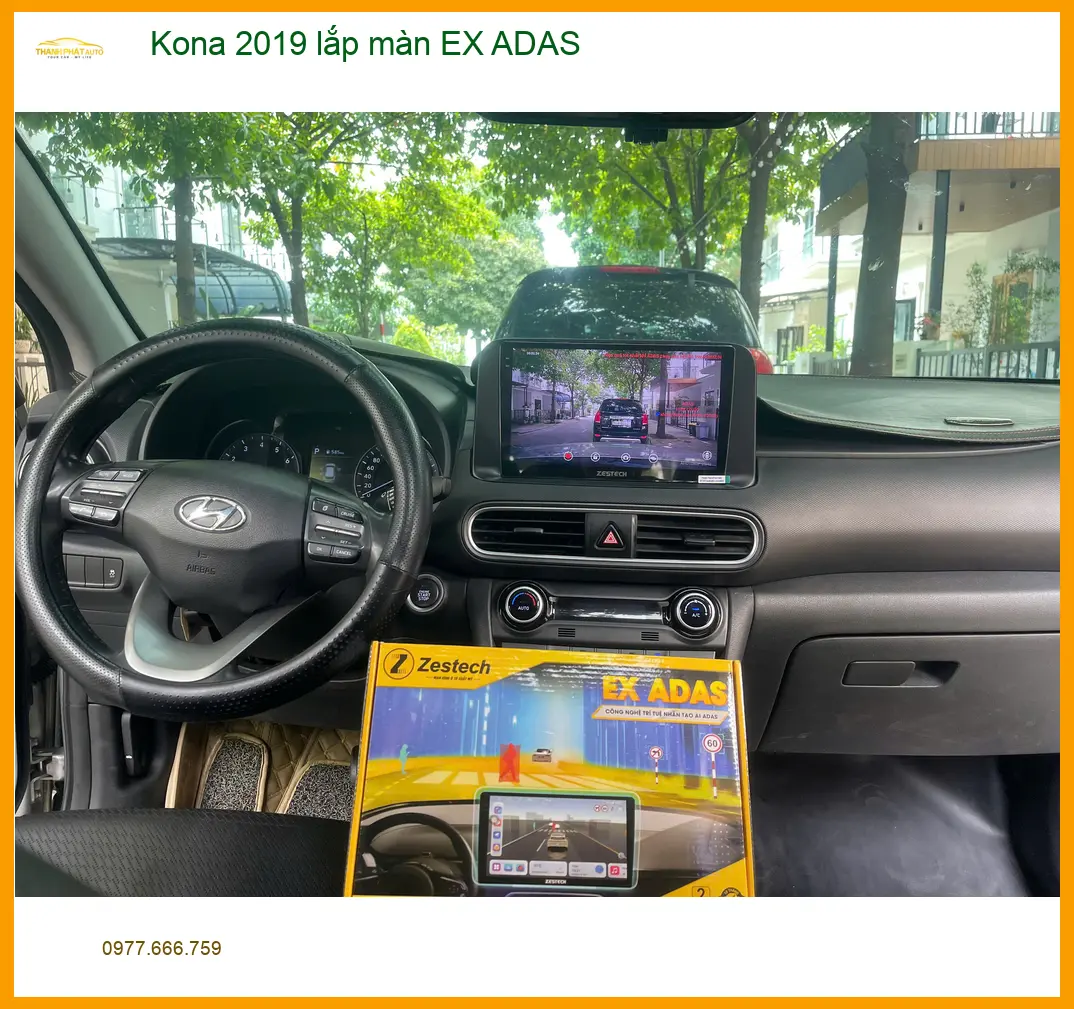 Anh Gia Huy lắp màn EX ADAS cho Kona 2019 tại Thủ Đức để hành trình an tâm