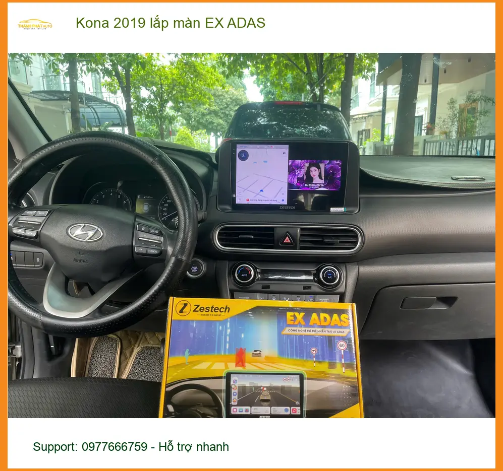 Anh Gia Huy lắp màn EX ADAS cho Kona 2019 tại Thủ Đức để hành trình an tâm ảnh thực tế 2