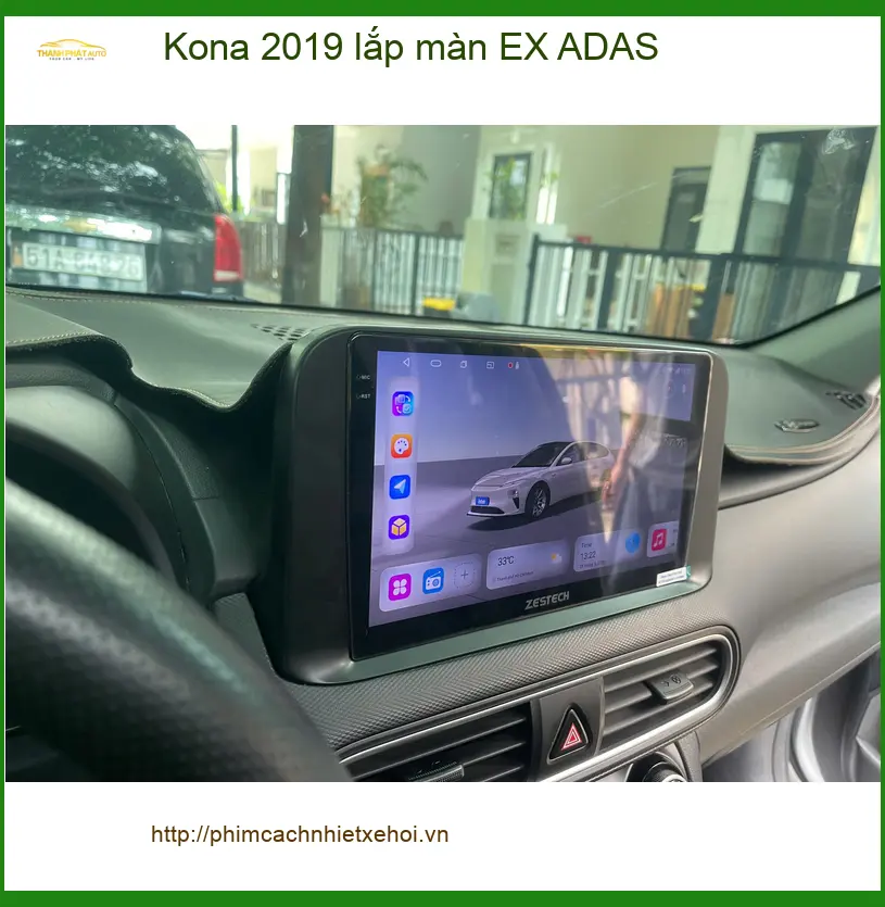 Anh Khải lắp màn hình EX ADAS cho Kona 2019 tại Quận 2 để nâng cấp tiện ích ảnh thực tế 3
