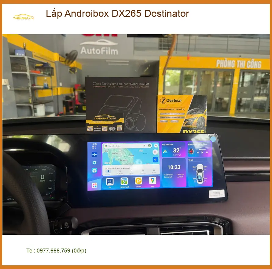 Anh Cường lắp Android Box DX265 Destinator cho Ford Everest ở Bình Tân ảnh thực tế 2