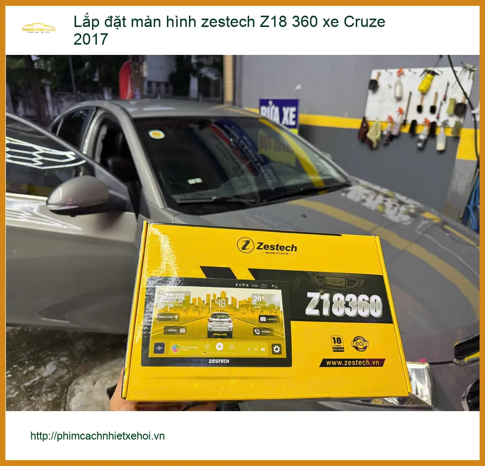 Anh Tấn lắp màn hình Zestech Z18 360 cho Cruze 2017 tại Quận 12 để nâng cấp tiện ích ảnh thực tế 4