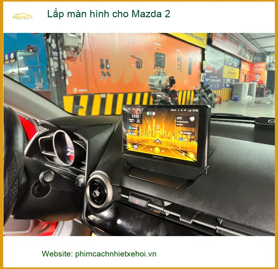 Anh Minh lắp màn hình cho Mazda 2 Quận 9 để nâng cấp trải nghiệm lái xe ảnh thực tế 3