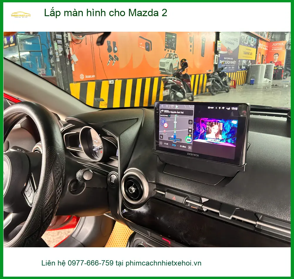 Anh Dũng lắp màn hình Android cho Mazda 2 tại Quận 1 để có nhiều tính năng hơn ảnh thực tế 4