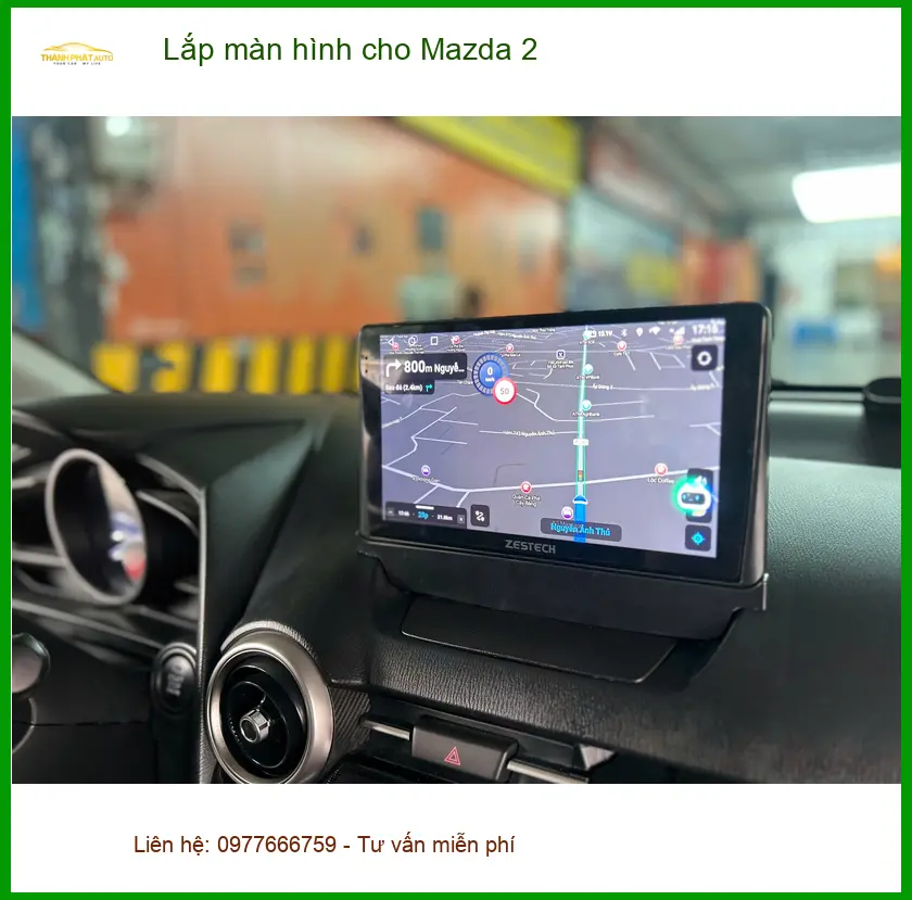 Anh Dũng lắp màn hình Android cho Mazda 2 tại Quận 1 để có nhiều tính năng hơn ảnh thực tế 5