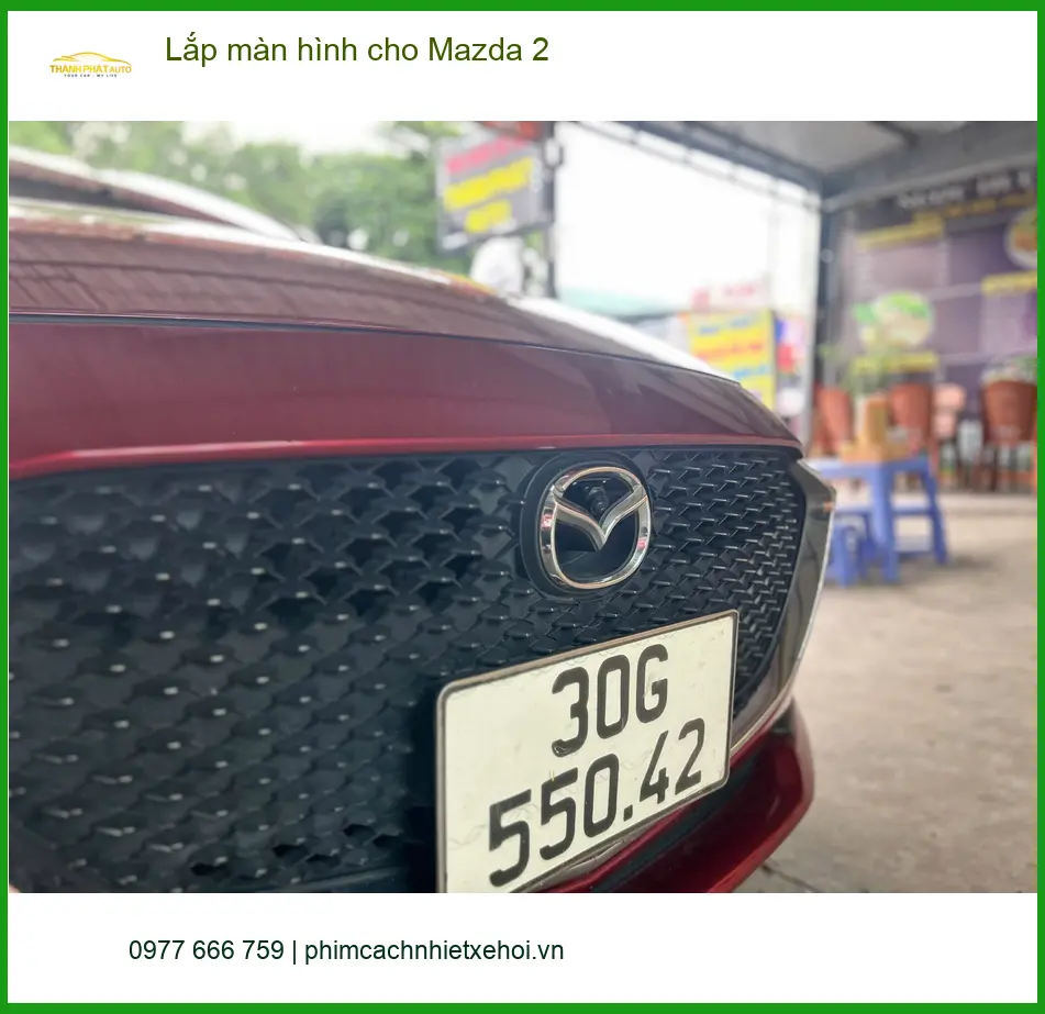 Chị Thanh lắp màn hình Android cho Mazda 2 tại Quận Thủ Đức để giải trí ảnh thực tế 2