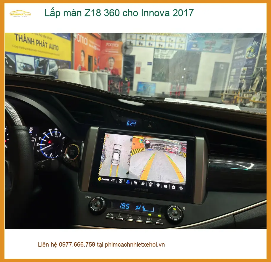 Anh Tùng Innova 2017 lắp màn Z18 360 tại Quận 2 để nâng tầm an toàn ảnh thực tế 2