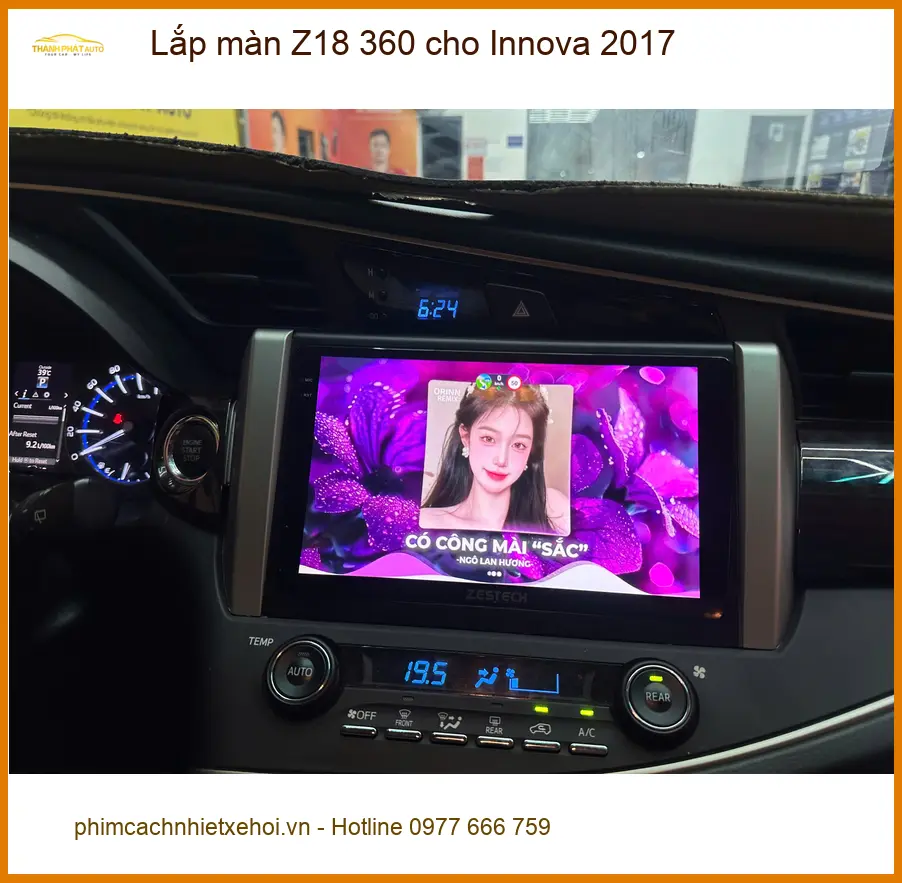Anh Tùng Innova 2017 lắp màn Z18 360 tại Quận 2 để nâng tầm an toàn ảnh thực tế 4