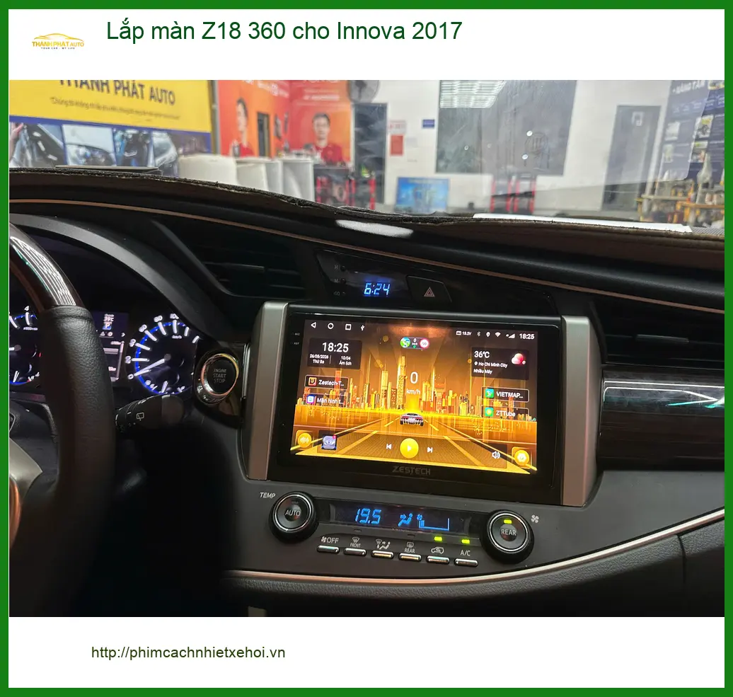 Anh Quang lắp màn Z18 360 cho Innova 2017 tại Quận Gò Vấp ảnh thực tế 3