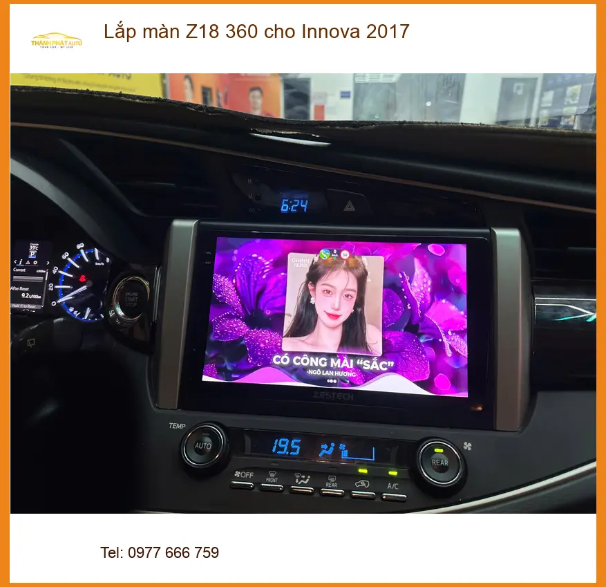 Anh Quang lắp màn Z18 360 cho Innova 2017 tại Quận Gò Vấp ảnh thực tế 4