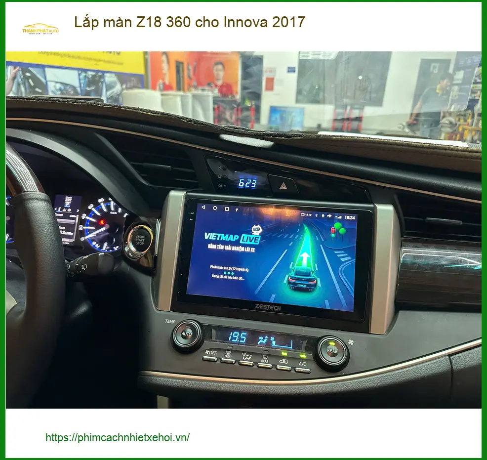 Anh Quang lắp màn Z18 360 cho Innova 2017 tại Quận Gò Vấp ảnh thực tế 5