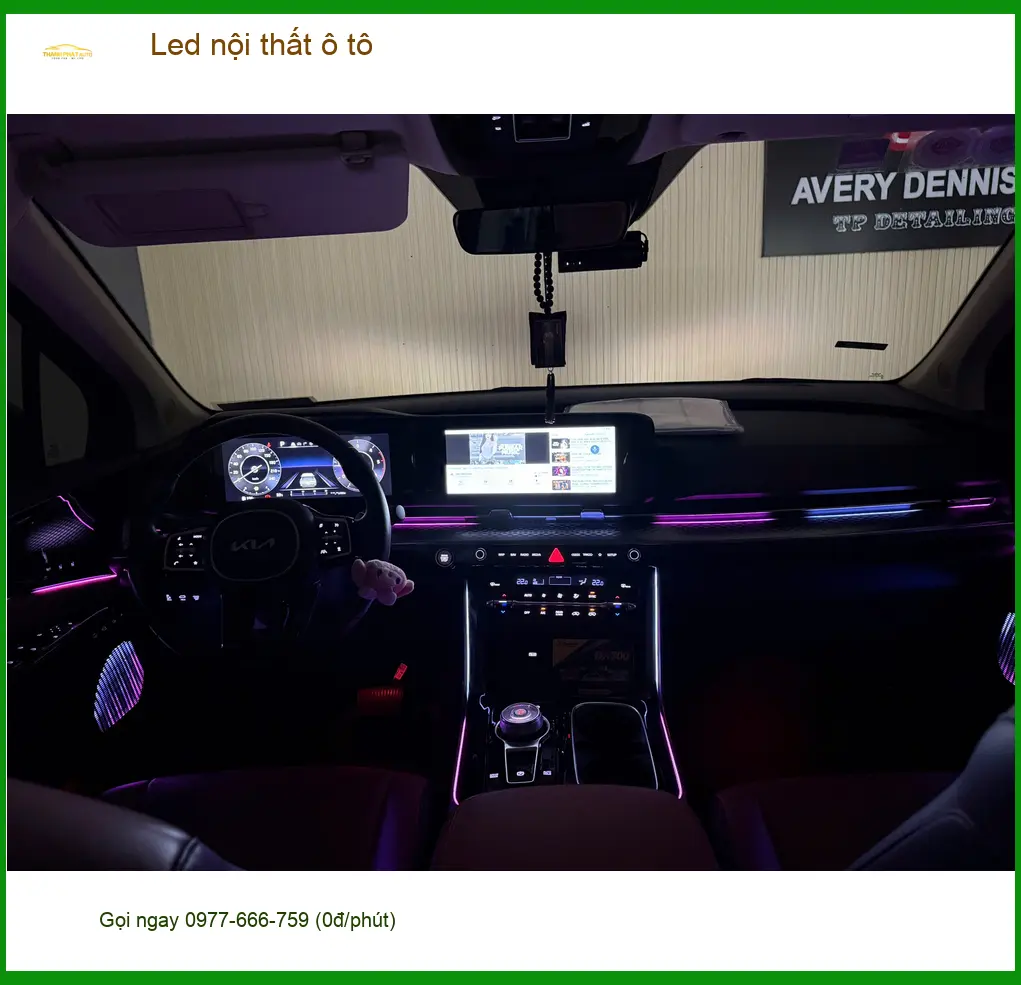Anh Bách lắp Led nội thất ô tô Ford Everest tại Hóc Môn tạo điểm nhấn. ảnh thực tế 4