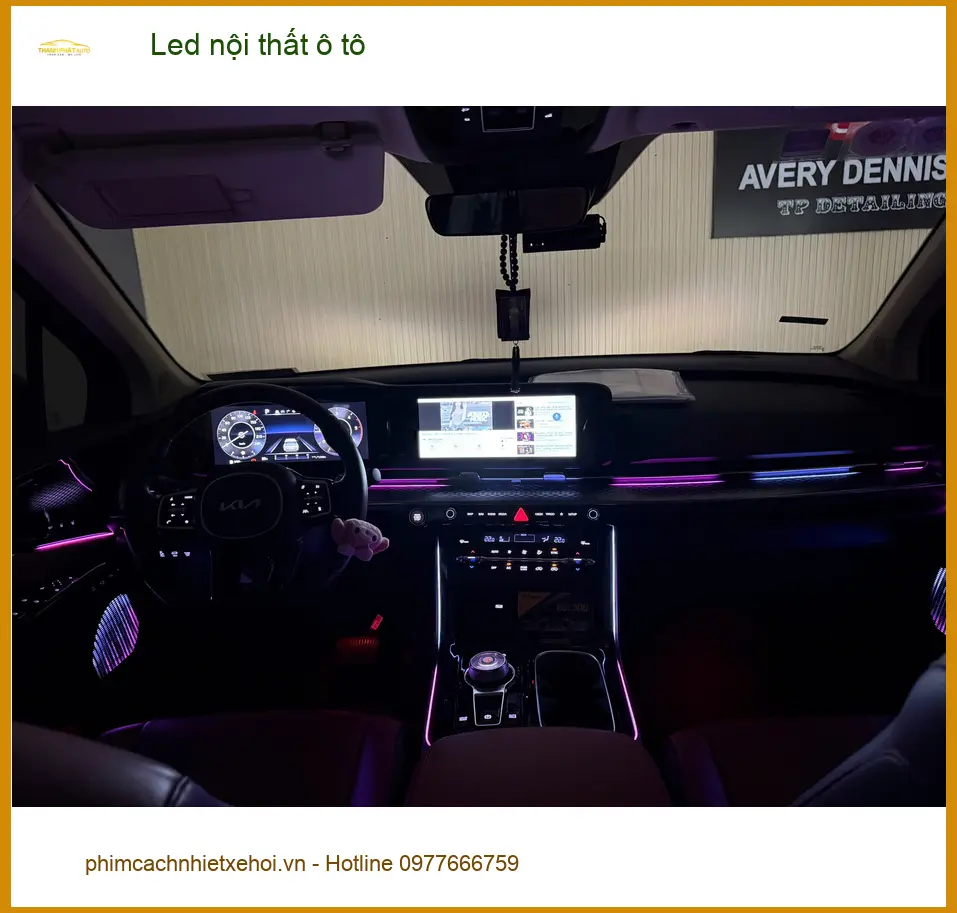 Anh Dũng nâng cấp Led nội thất ô tô Hyundai Santa Fe tại Quận 2 ảnh thực tế 2