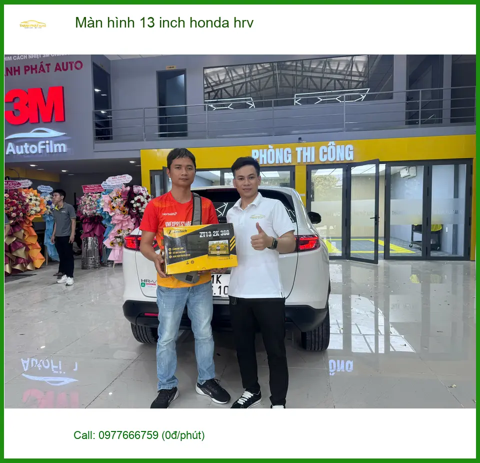 Chị Cẩm Tú nâng cấp màn hình 13 inch Honda HR-V tại Hóc Môn để xem bản đồ rõ hơn ảnh thực tế 4
