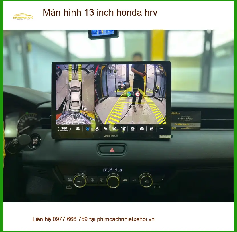 Anh Cường lắp màn hình 13 inch cho Honda HR-V tại Quận 12 để nâng cấp tiện nghi ảnh thực tế 4