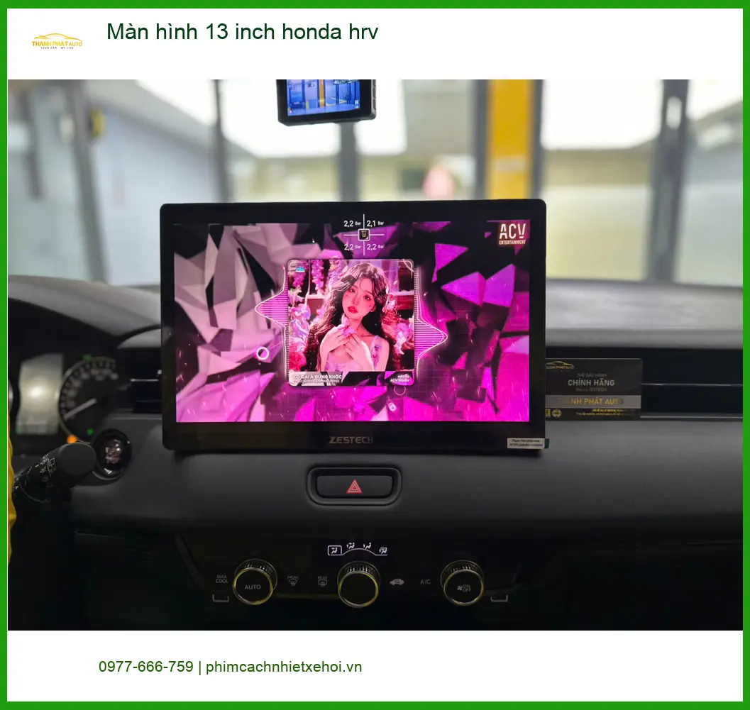 Anh Cường lắp màn hình 13 inch cho Honda HR-V tại Quận 12 để nâng cấp tiện nghi ảnh thực tế 5