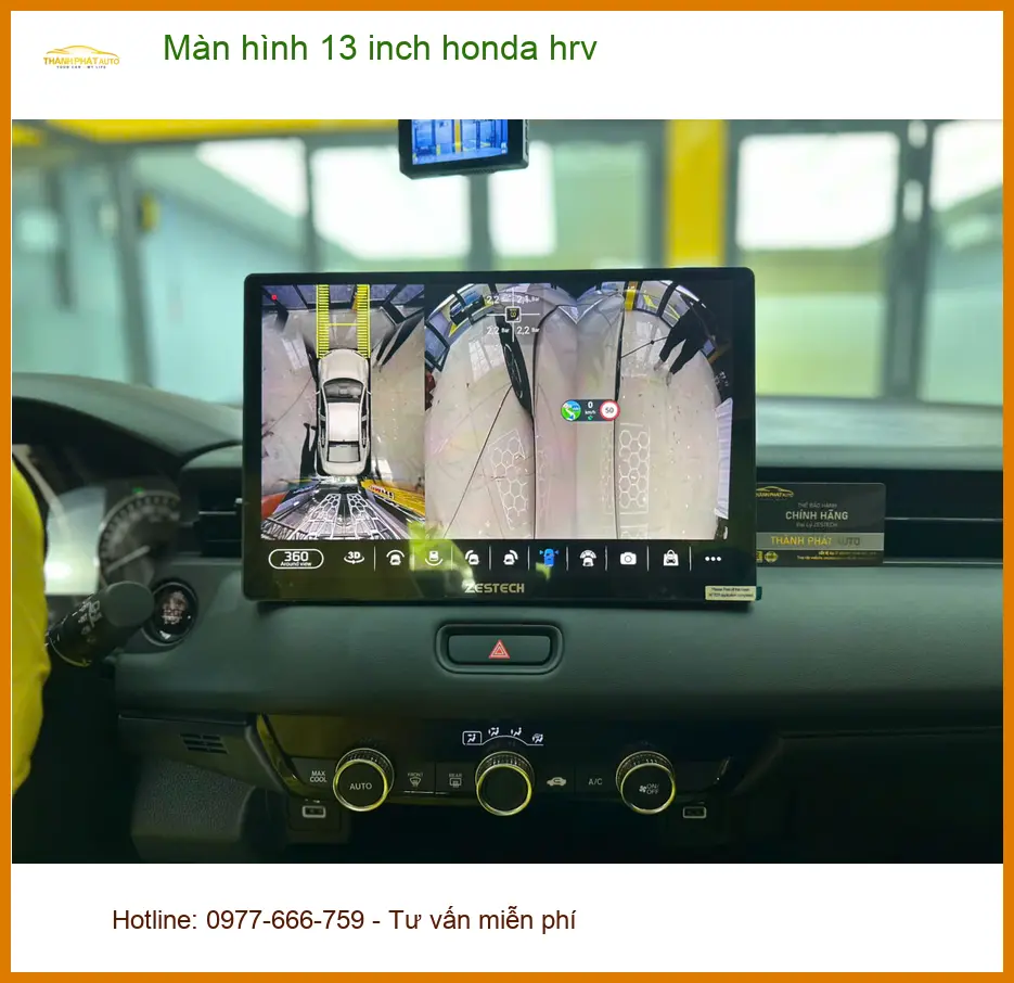 Anh An lắp màn hình 13 inch Honda HR-V tại Quận Tân Phú để nâng cấp tiện ích xe ảnh thực tế 3