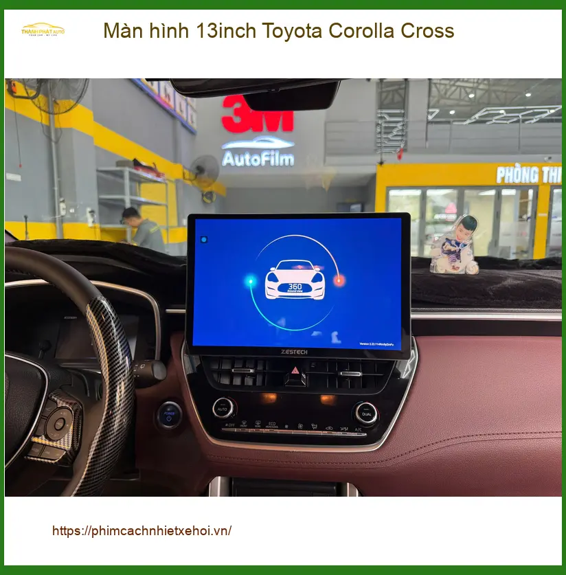 Chị Loan lắp màn hình 13inch Toyota Corolla Cross Quận 12. ảnh thực tế 3